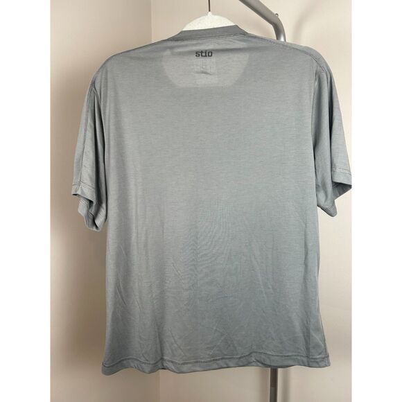 Stio Shirt Gray Acorn Medium Preppy Casual Hiker Trekker Trail Outdoors Mens - Picture 2 of 4